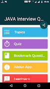 برنامه‌نما JAVA Interview Questions and Answers عکس از صفحه