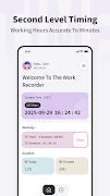 برنامه‌نما Work Hour Record عکس از صفحه