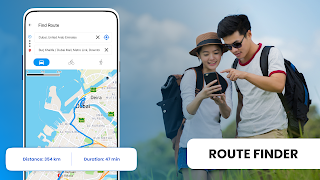 GPS Route Navigation Earth Map screenshot 2