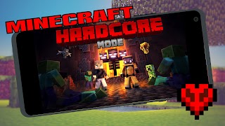 Hardcore mode in Minecraft اسکرین شاٹ 1