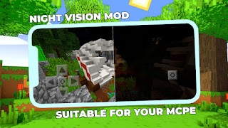 Night Vision Mod Minecraft PE تصوير الشاشة 3