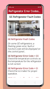 All Refrigerator Error Codes capture d'écran 5