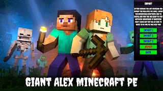 Giant Alex Mod for Minecraft скриншот 2
