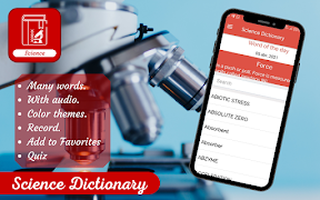 Science Dictionary App penulis hantaran