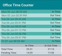 1 Schermata Office Time Counter