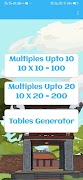 Maths multiplication tables Affiche