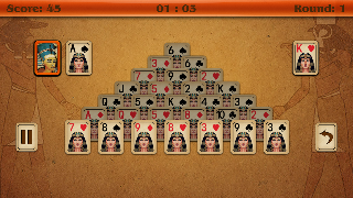 Pyramid Solitaire syot layar 1