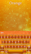 برنامهنما Orange Animated Keyboard عکس از صفحه