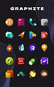 Graphite Icon Pack syot layar 3