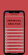 2 Schermata Empirical Analysis