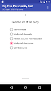 Big Five Personality Test Screenshot 1