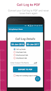 Call Log PDF Backup & Restore স্ক্রিনশট 1