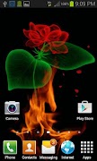 Fiery Rose Magic LWP स्क्रीनशॉट 1