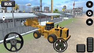 เครื่องจำลองรถตักล้อยาง การขุด ภาพหน้าจอ 2
