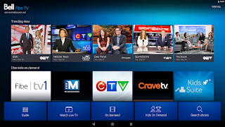 Bell Fibe TV app dashboard ảnh chụp màn hình 4