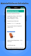 Material Estimate Calculation syot layar 2