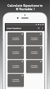 Linear Equation System Solver پوسٹر