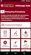برنامه‌نما UChicago Safe عکس از صفحه