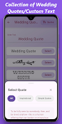 6 Schermata Wedding Frames & Quotes
