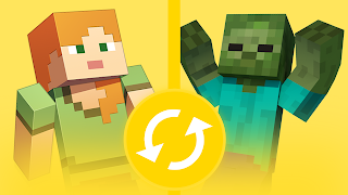 Morph Mod for Minecraft Skin Plakat