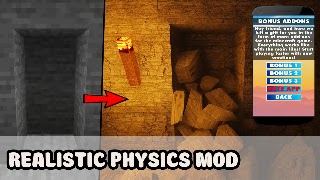 Realistic Physics Mod For MCPE স্ক্রিনশট 5