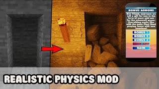 Realistic Physics Mod For MCPE اسکرین شاٹ 5
