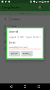 Energy Tracker screenshot 1
