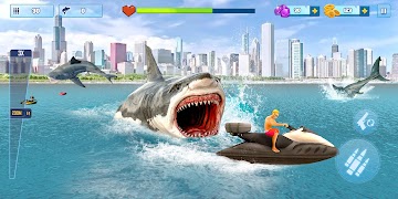 برنامه‌نما Shark Attack: 3D Hunting Games عکس از صفحه
