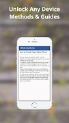 برنامه‌نما Unlock Any Device Guide عکس از صفحه