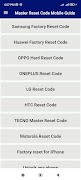Master Reset Code Mobile Guide-poster