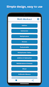 Math Workout - Brain Training 포스터