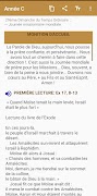 2 Schermata Lectionnaire Catholique/Bible