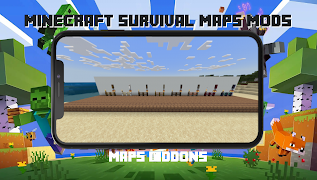 Survival maps mods Minecraft اسکرین شاٹ 5