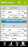 برنامه‌نما Mobile Counter | Data usage | Internet traffic عکس از صفحه