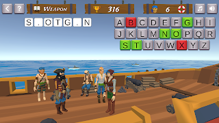 Hangman Pirates تصوير الشاشة 3