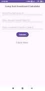 Lump Sum Investment Calculator 포스터