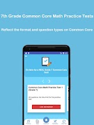 Grade 7 Common Core Math Test captura de pantalla 1