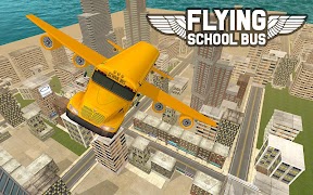 Flying School Bus Sim 2017 স্ক্রিনশট 7