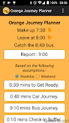 Orange Journey Planner syot layar 1