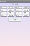 Matrix inversi kalkulator screenshot 2