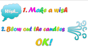 Birthday cake simulator poster