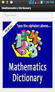 Mathematics Dictionary plakat