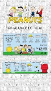 Peanuts Weather Widget Theme Ekran Görüntüsü 1