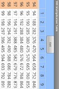 999 Multiplication Table Ekran Görüntüsü 1