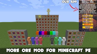 برنامه‌نما Ore Mod for Minecraft PE عکس از صفحه