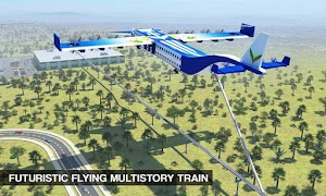 Flying Train Simulator 2018 Fu screenshot 3