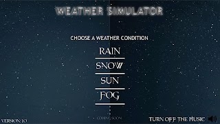 Weather Simulator Poster