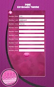 Pink Keyboard Theme screenshot 5