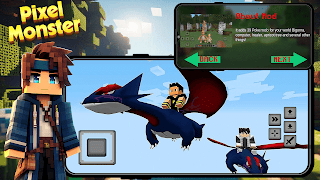 Pixel Monsters Mod Minecraft captura de pantalla 1