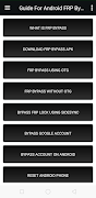 Android FRP Bypass Settings โปสเตอร์
